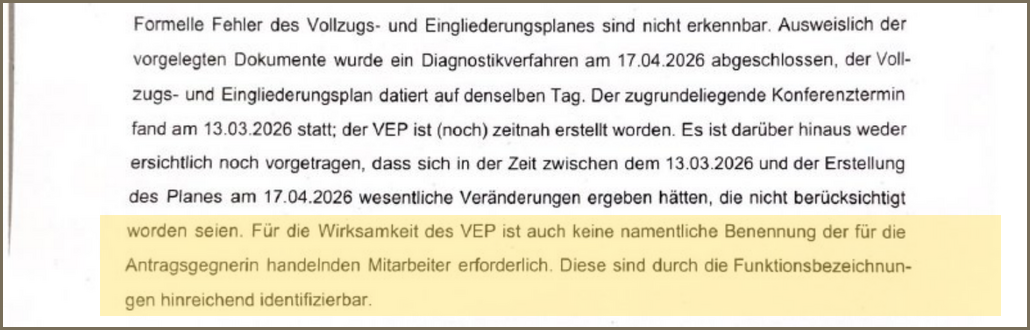 Faksimile Beschluss 157_F2, Seite 8: Funktionsbezeichnungen hinreichend identifizierbar